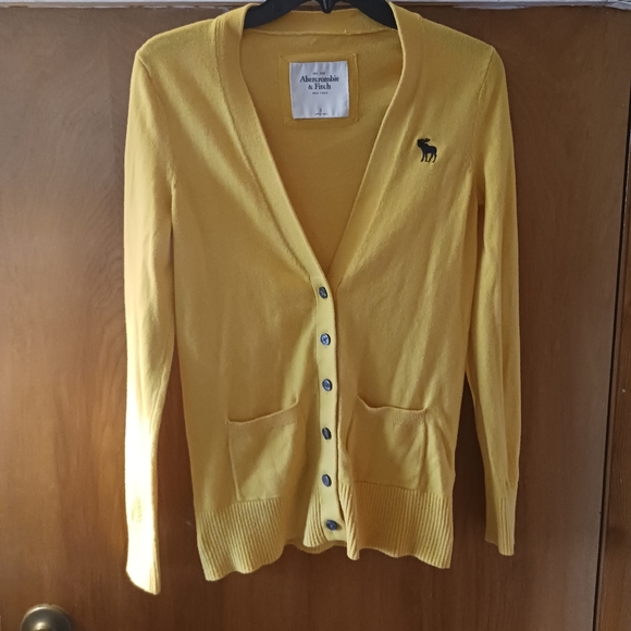 Abercrombie & Fitch Sweaters - Women's Small, Yellow, Abercrombie & Fitch Cardigan